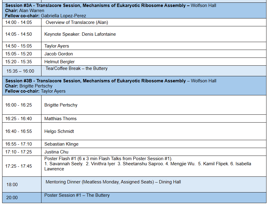 TRANSLACORE Sessions